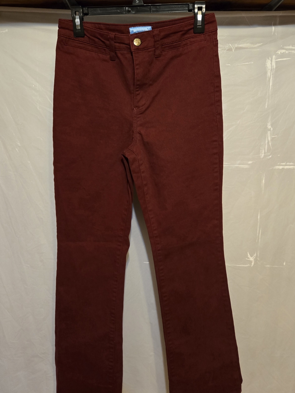 Draper James Deep Burgundy Straight Leg Jeans